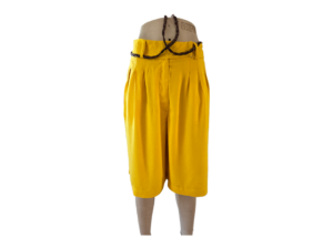 Pantaloni scurti dama galbeni