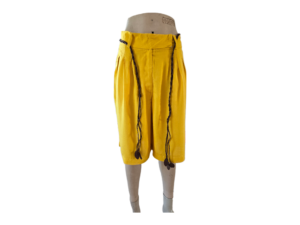 Pantaloni scurti dama galbeni